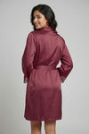 Zivame Luxe Satin 5 Pc Sleep Set - Tawny Port — thumbnail 4
